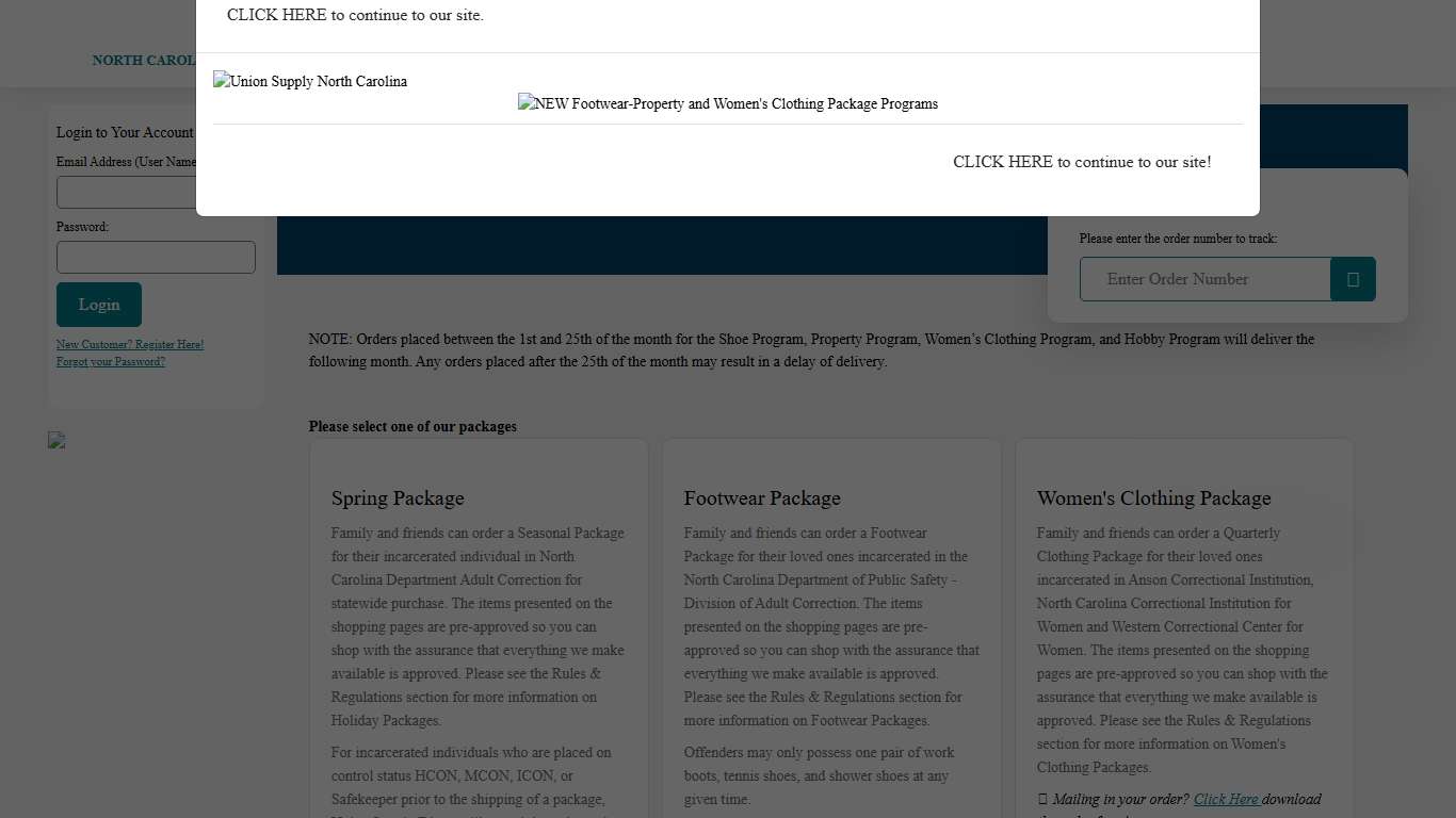 Union Supply Direct - North Carolina Inmate Package - Home